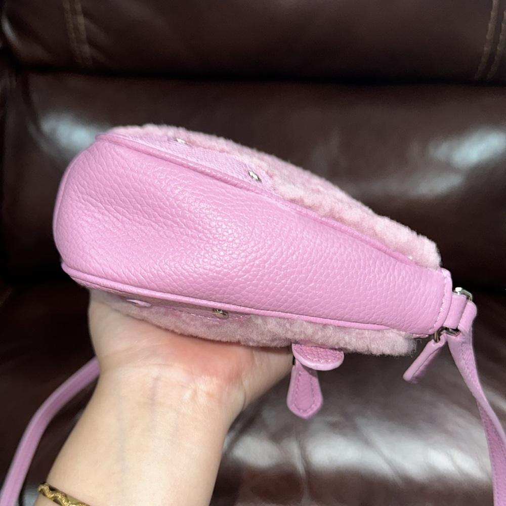 SOLD🔥🔥🔥Coach Small Rhyder Pochette In Pink Leather Crossbody Bag - Picture 6 of 13